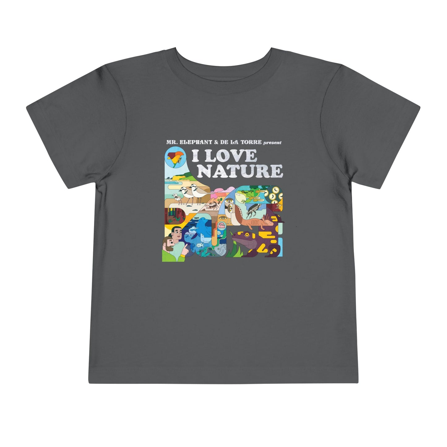 I Love Nature Toddler Short Sleeve Tee - Fun & Educational Design for Nature Lovers
