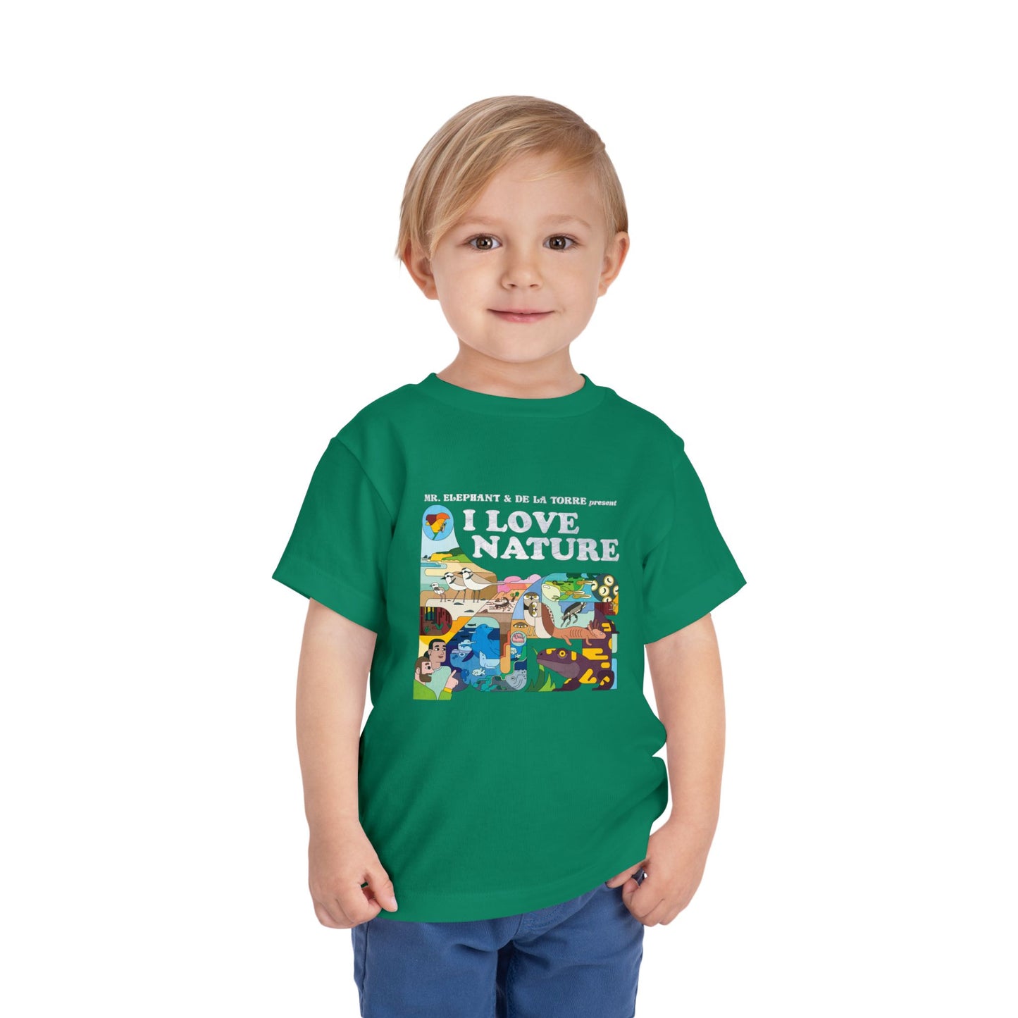 I Love Nature Toddler Short Sleeve Tee - Fun & Educational Design for Nature Lovers