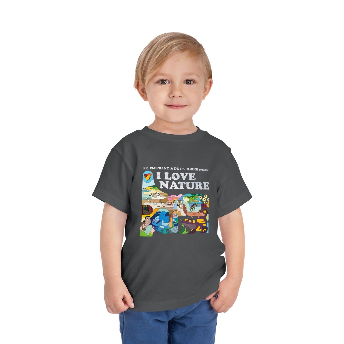 I Love Nature Toddler Short Sleeve Tee - Fun & Educational Design for Nature Lovers