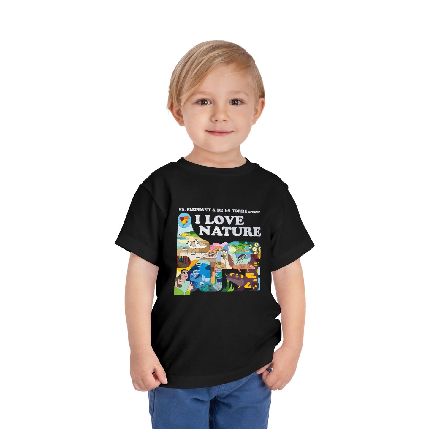 I Love Nature Toddler Short Sleeve Tee - Fun & Educational Design for Nature Lovers