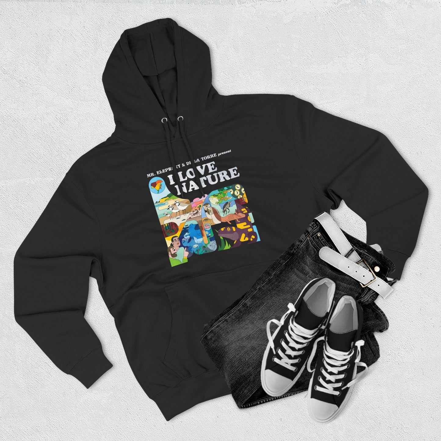 I Love Nature Album Art Hoodie
