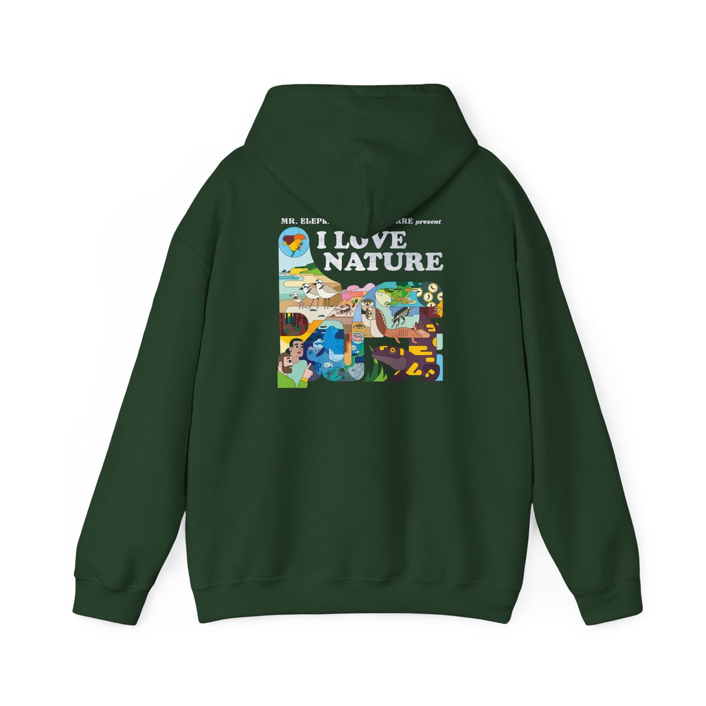 I Love Nature Owl Hoodie