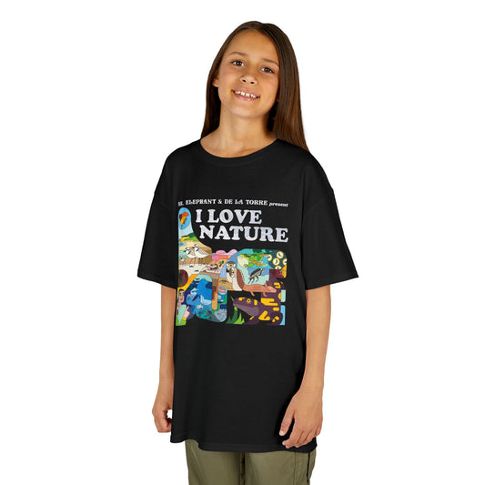 Kids 'I Love Nature' Tee - Eco-Friendly Cotton T-Shirt for Nature Lovers