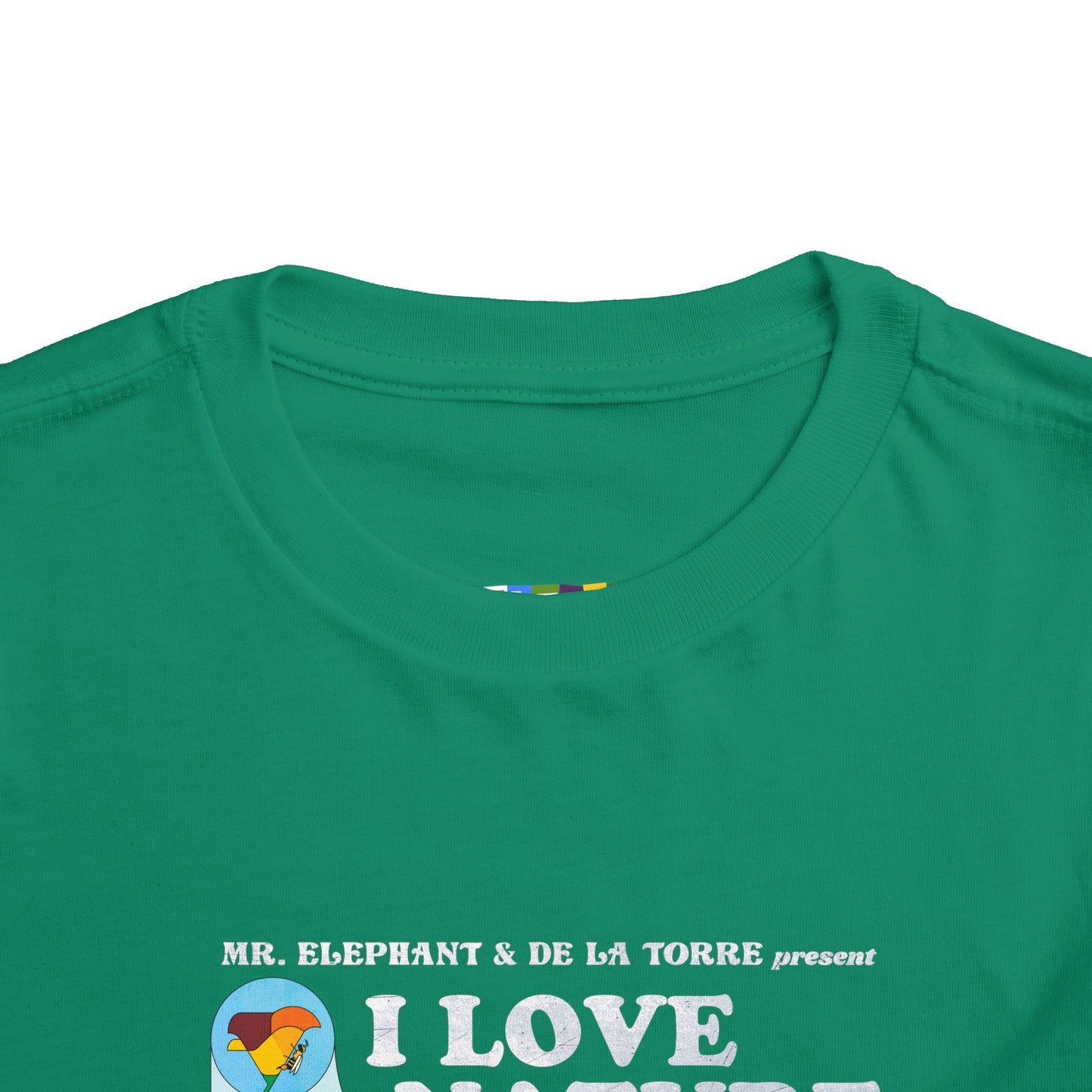 I Love Nature Toddler Short Sleeve Tee - Fun & Educational Design for Nature Lovers