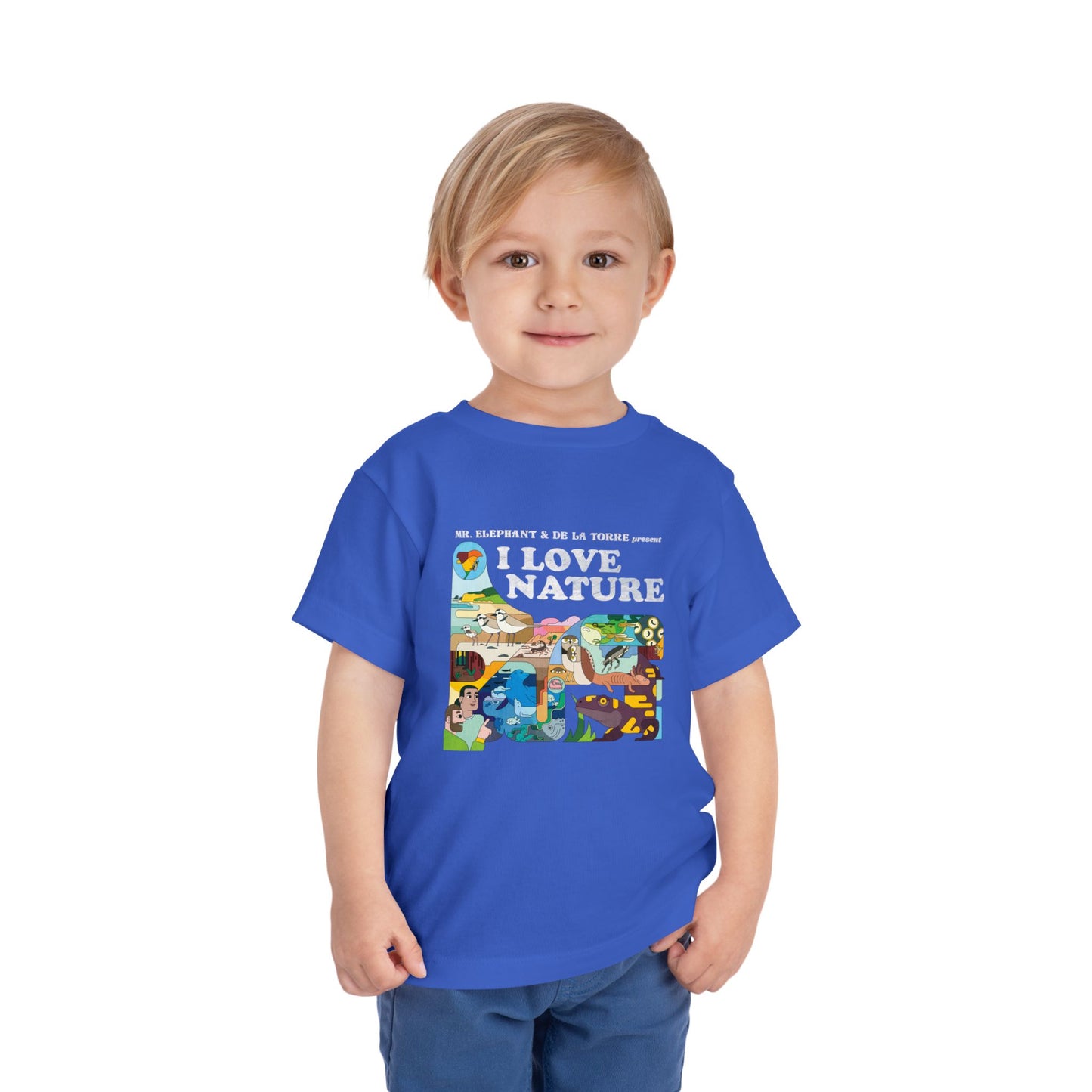 I Love Nature Toddler Short Sleeve Tee - Fun & Educational Design for Nature Lovers