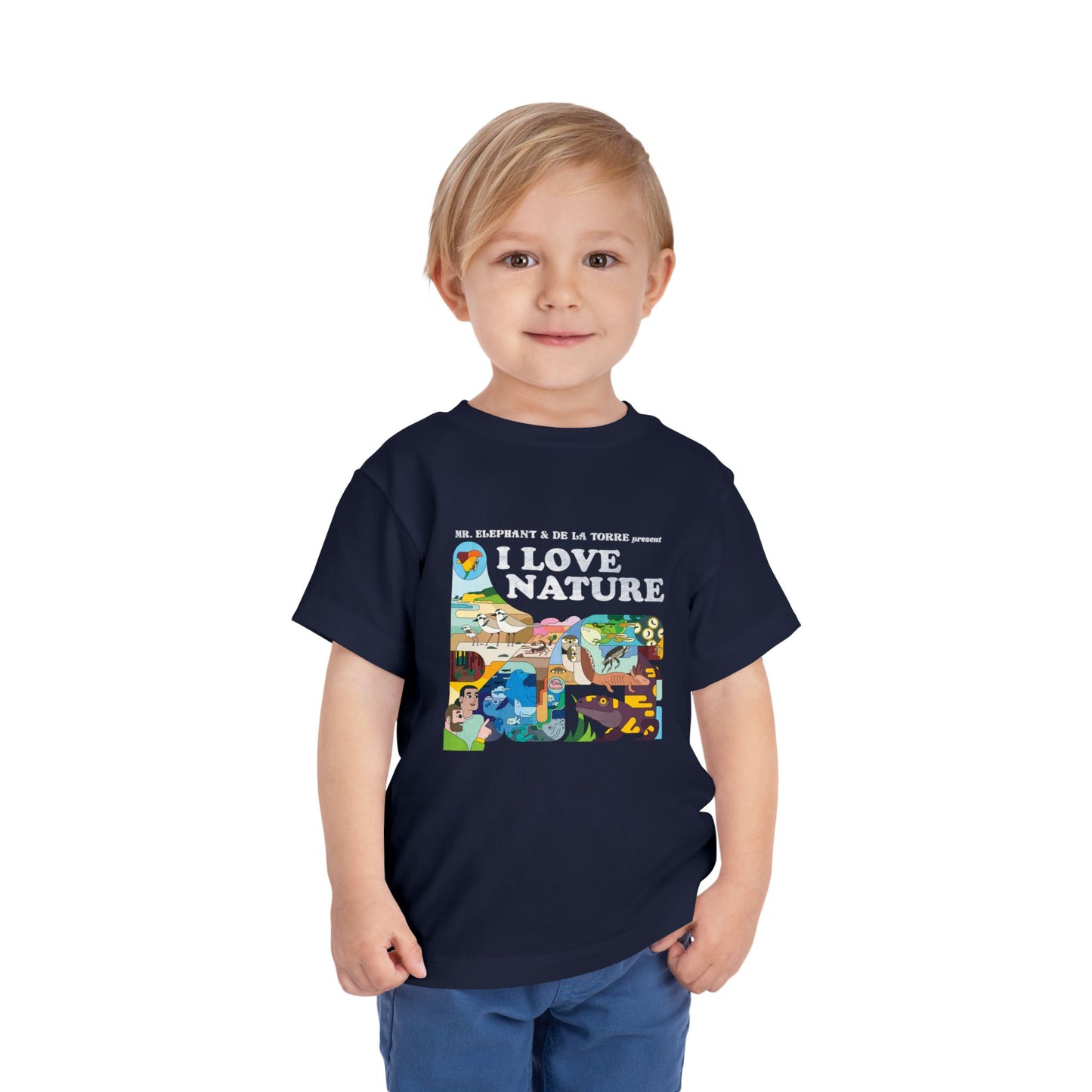 I Love Nature Toddler Short Sleeve Tee - Fun & Educational Design for Nature Lovers