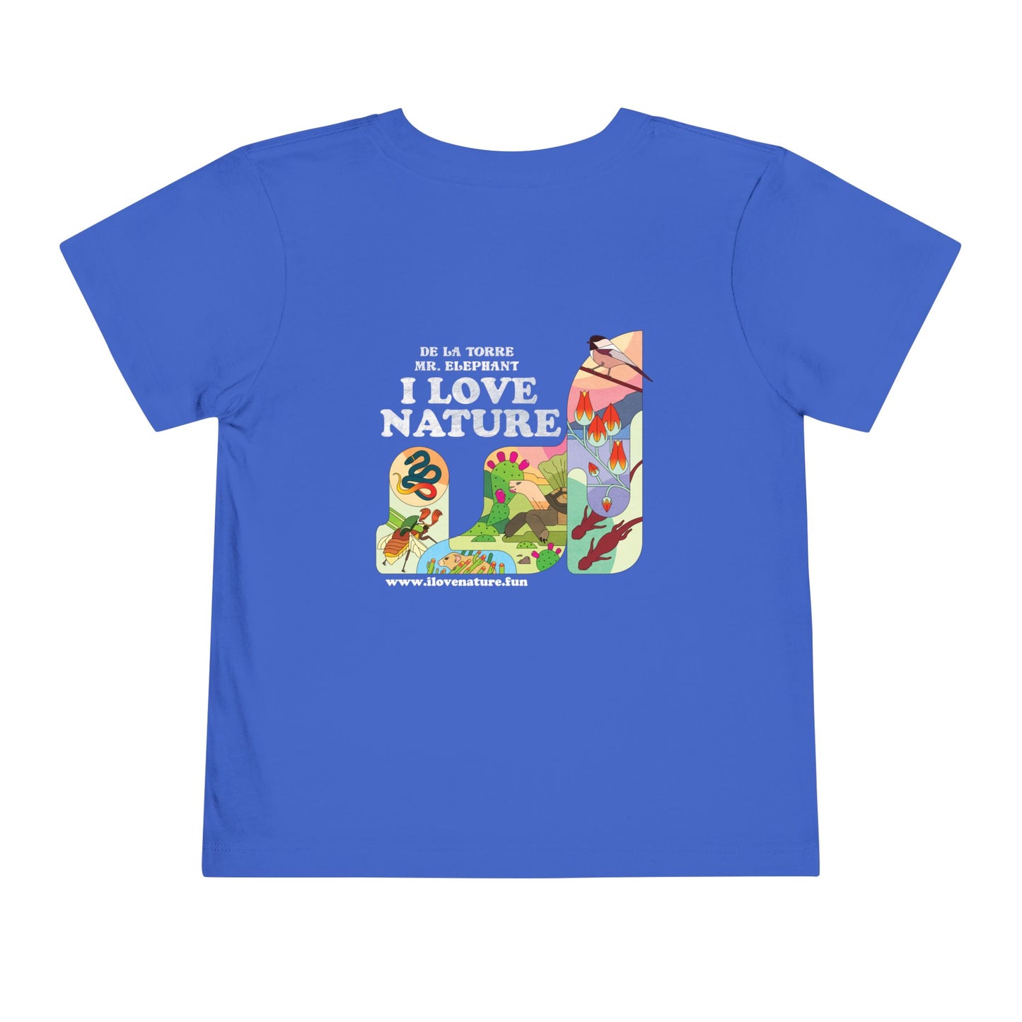 I Love Nature Toddler Short Sleeve Tee - Fun & Educational Design for Nature Lovers