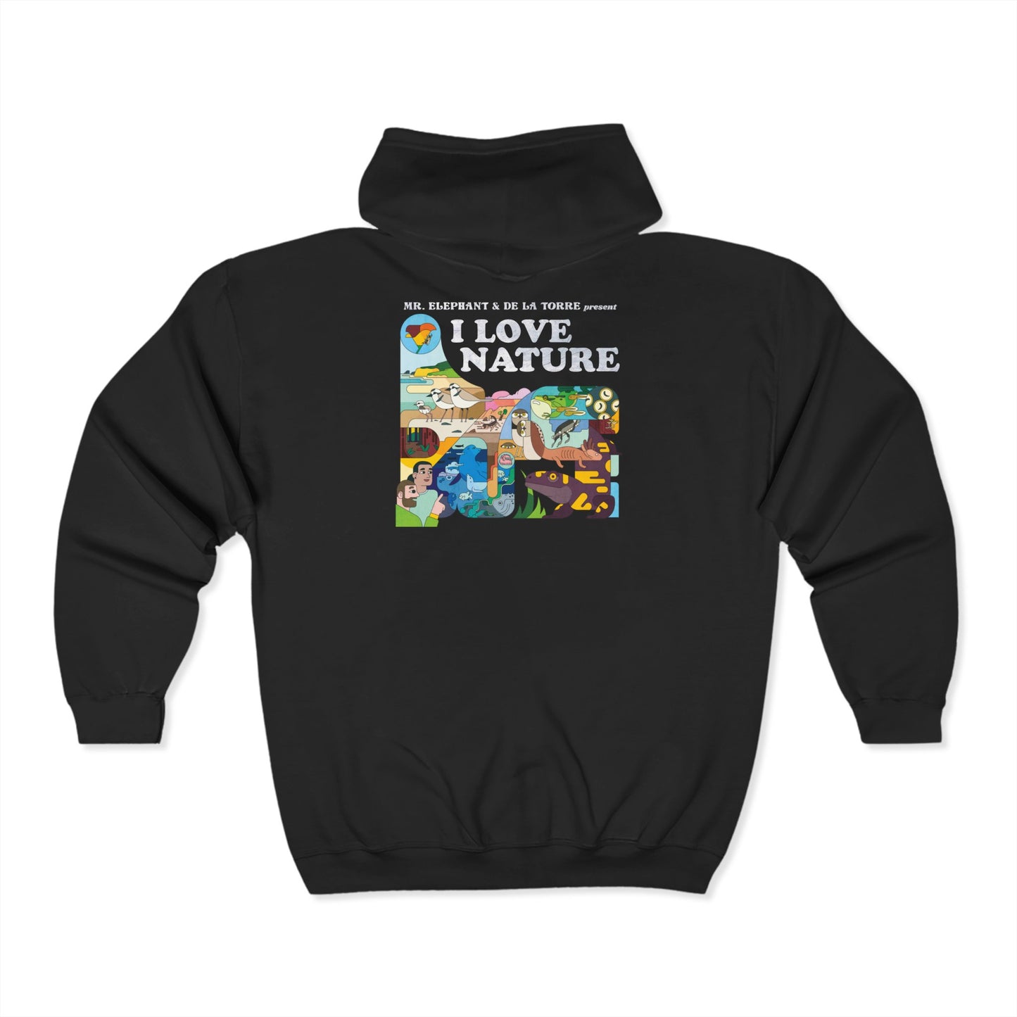 I Love Nature Zip Up Hoodie