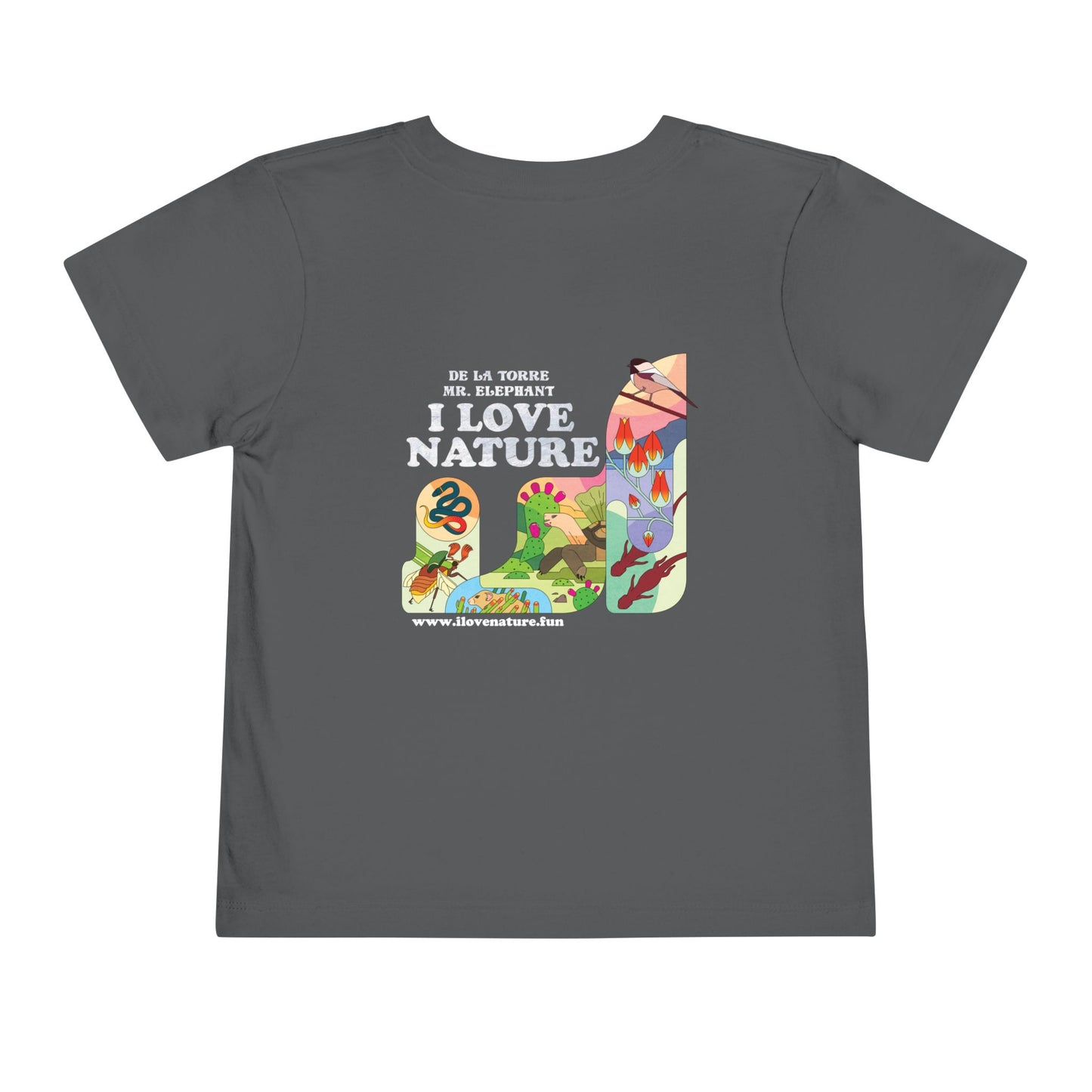 I Love Nature Toddler Short Sleeve Tee - Fun & Educational Design for Nature Lovers