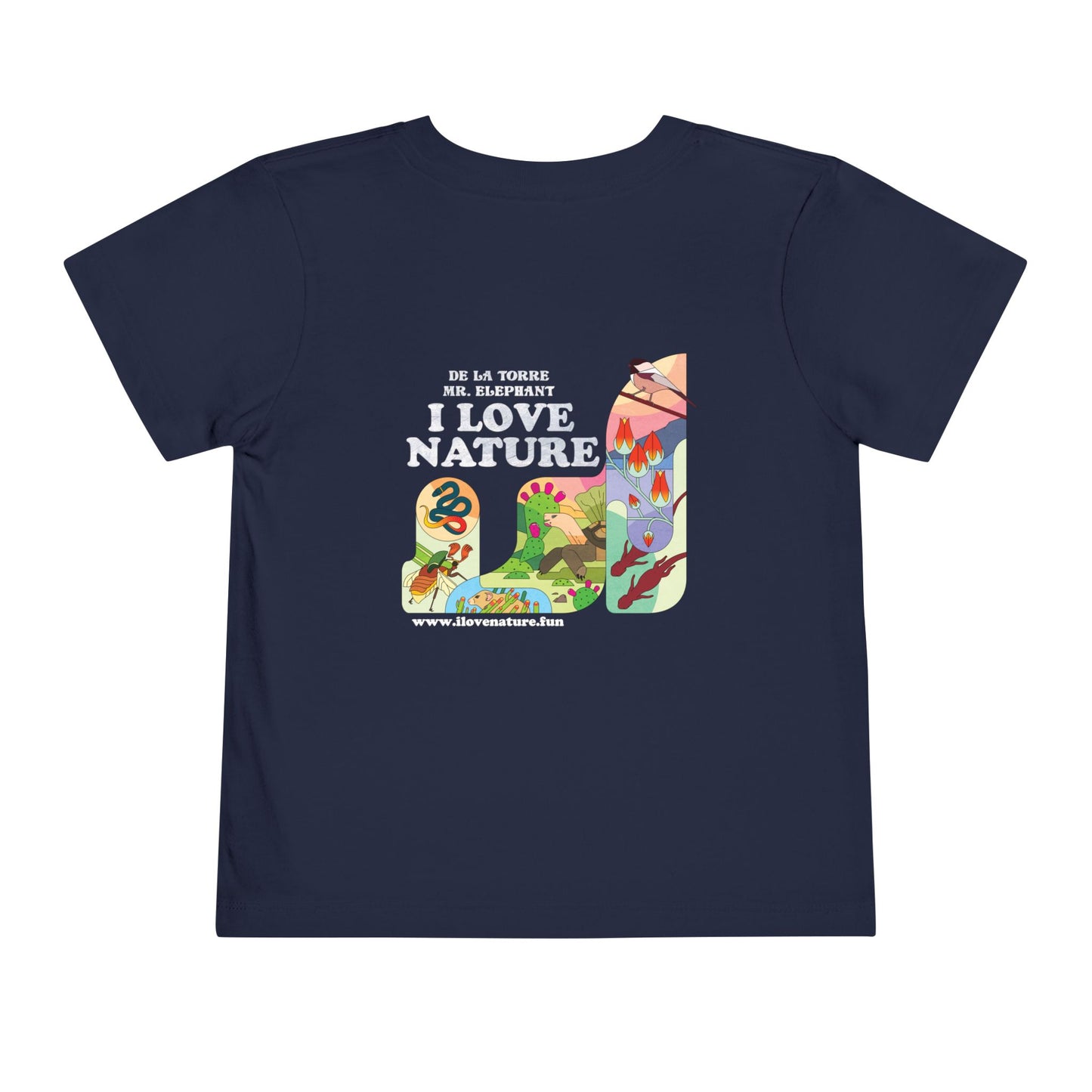 I Love Nature Toddler Short Sleeve Tee - Fun & Educational Design for Nature Lovers