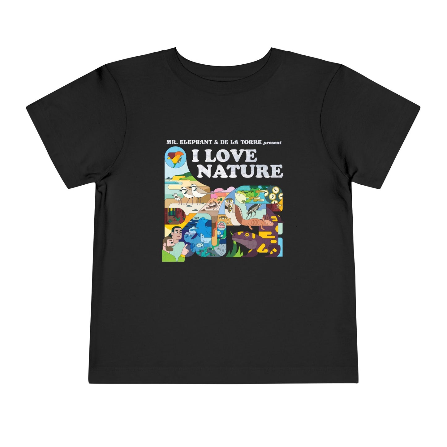 I Love Nature Toddler Short Sleeve Tee - Fun & Educational Design for Nature Lovers