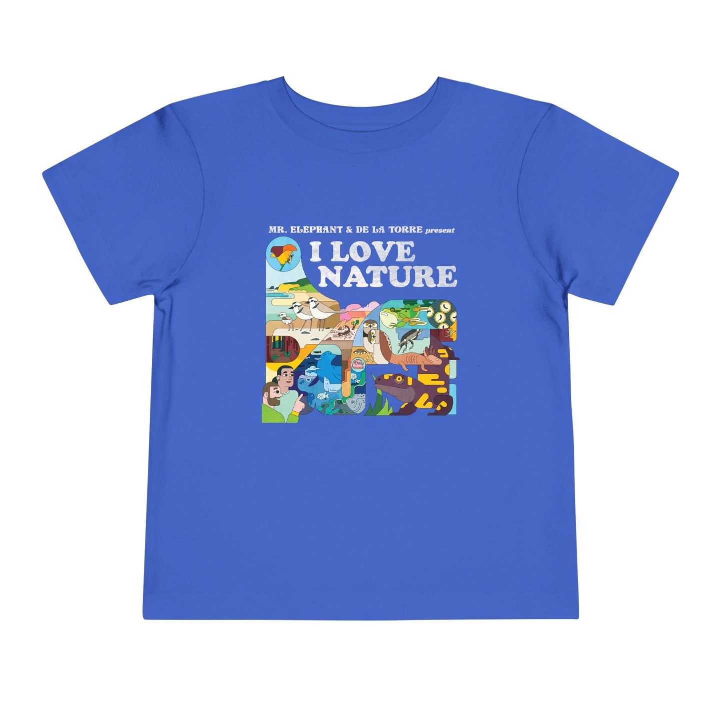 I Love Nature Toddler Short Sleeve Tee - Fun & Educational Design for Nature Lovers