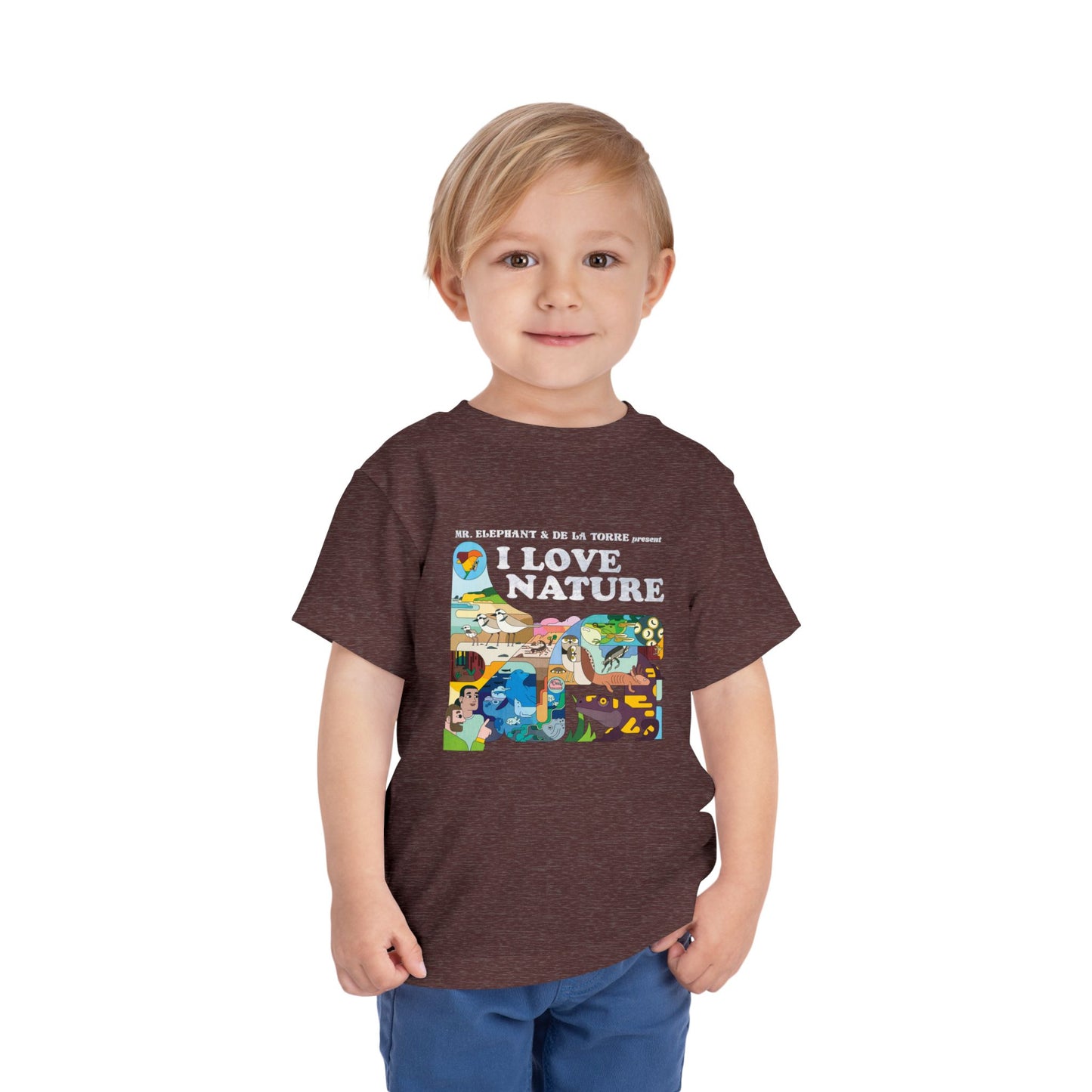 I Love Nature Toddler Short Sleeve Tee - Fun & Educational Design for Nature Lovers