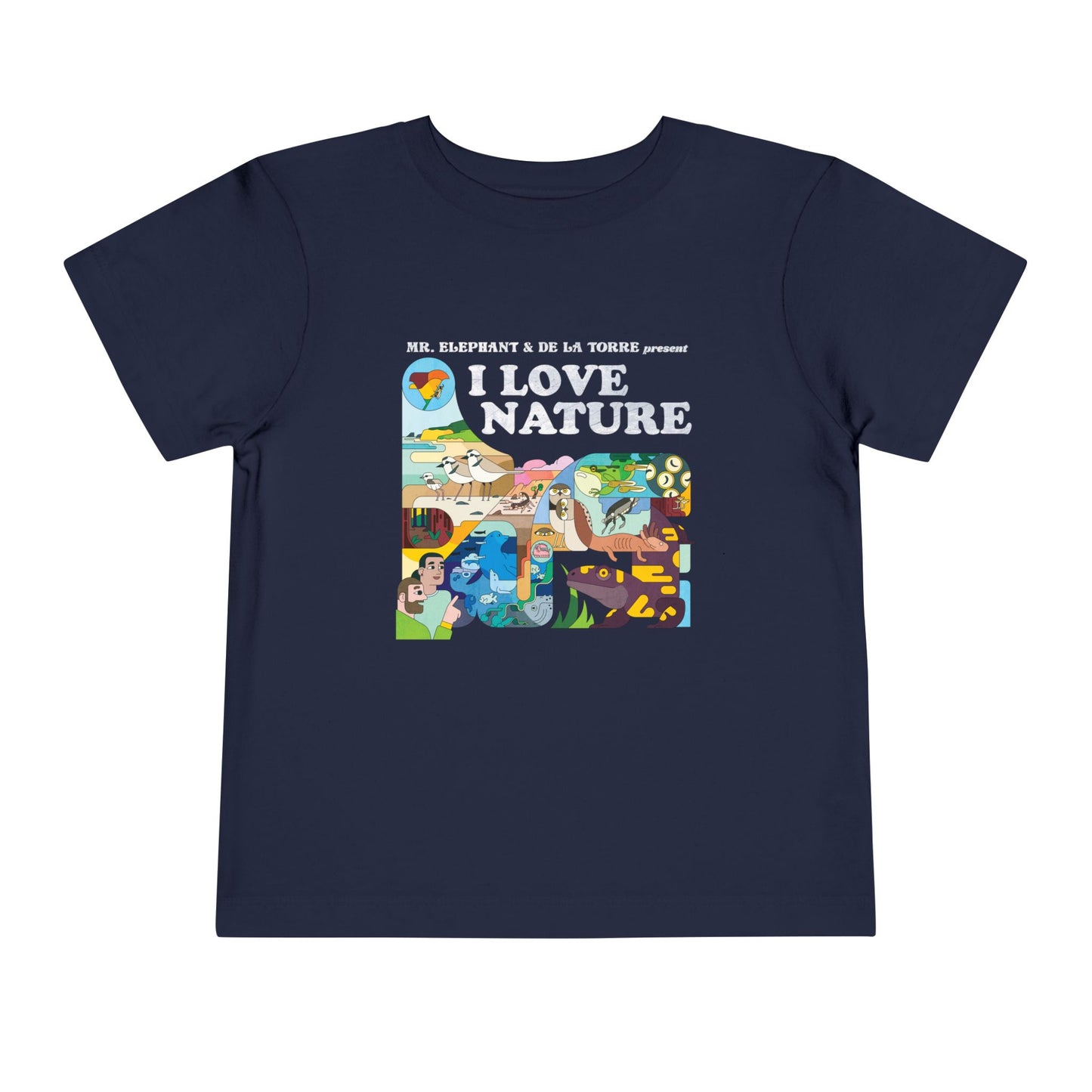 I Love Nature Toddler Short Sleeve Tee - Fun & Educational Design for Nature Lovers